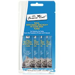 Fussie Cat - Treats Super Premium Tuna w/ Anchovies in Goat Milk Puree 2oz