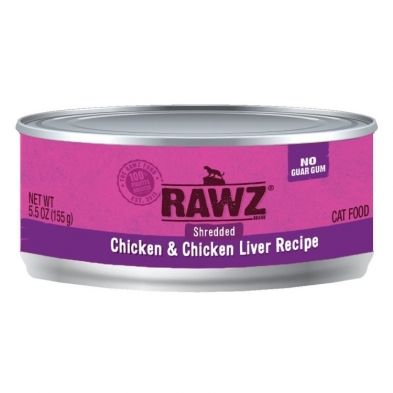 Rawz - Shredded Chicken N Chicken Liver Cat 155g