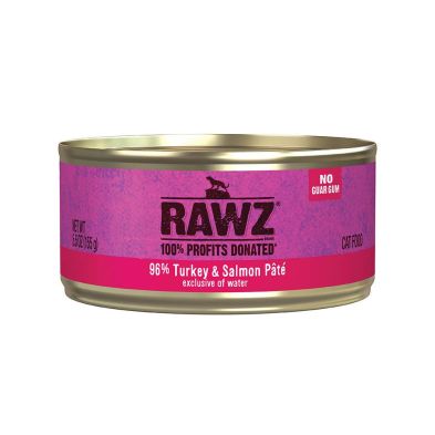 Rawz - 96% Turkey and Salmon Pate Cat 155g