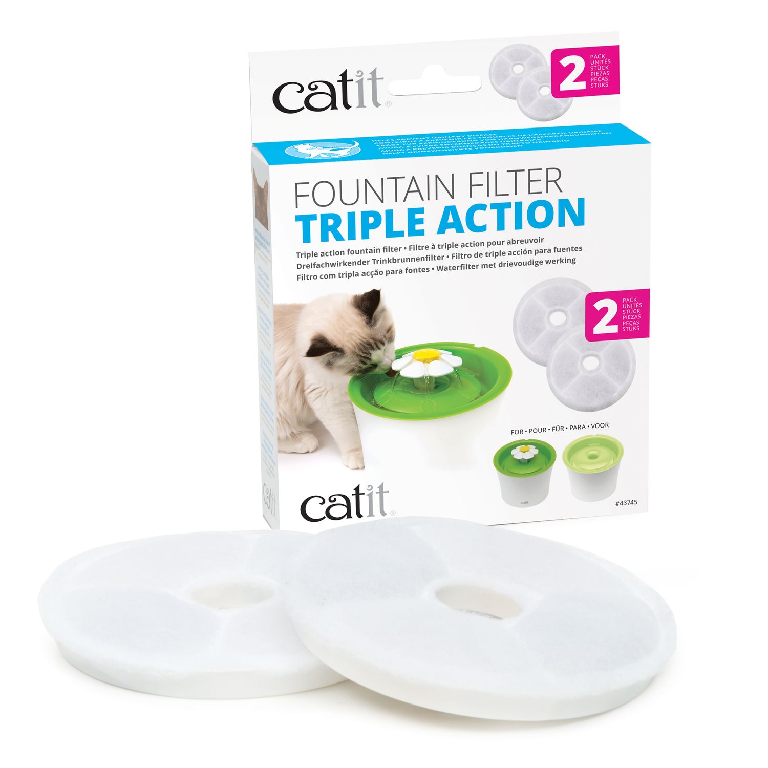 Catit - 2.0 Triple Action Fountain Filter
