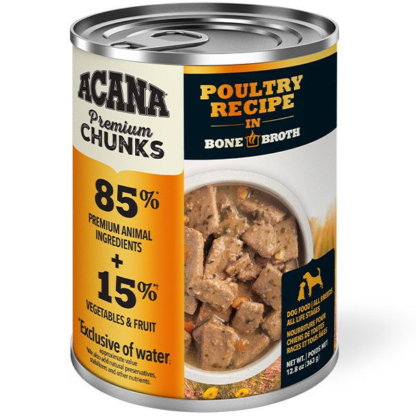 Acana - Poultry Recipe Chunks in Broth Dog 363g