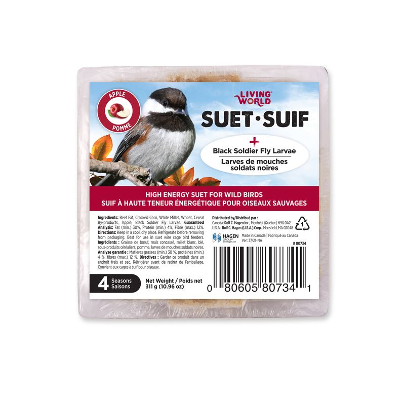 Living World - Wild Bird Suet Apple 311g