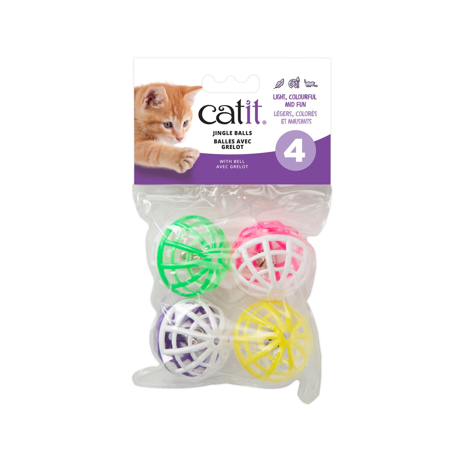 Catit - Jingle Balls with Bells 4pk