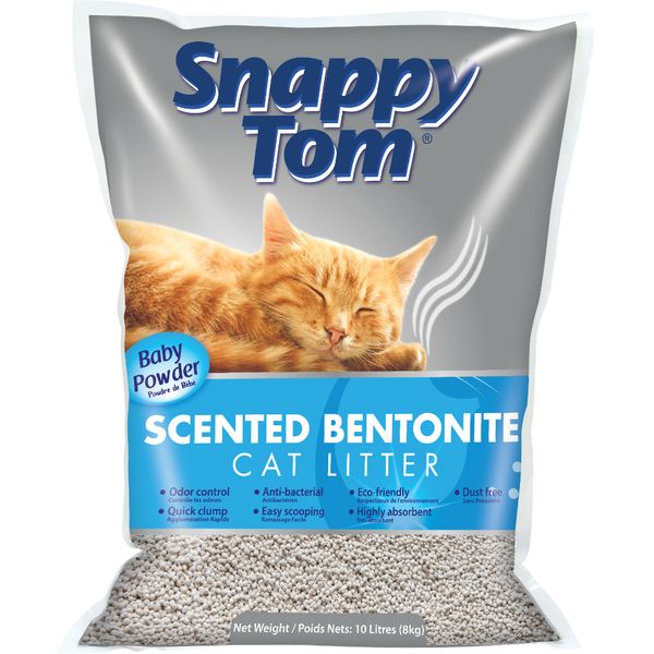 Snappy Tom - Bentonite Litter Baby Powder Cat 8kg