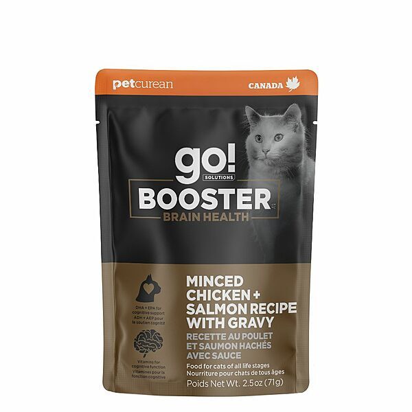 GO! - Brain Minced Chicken+Salmon w/gravy Cat 2.5oz
