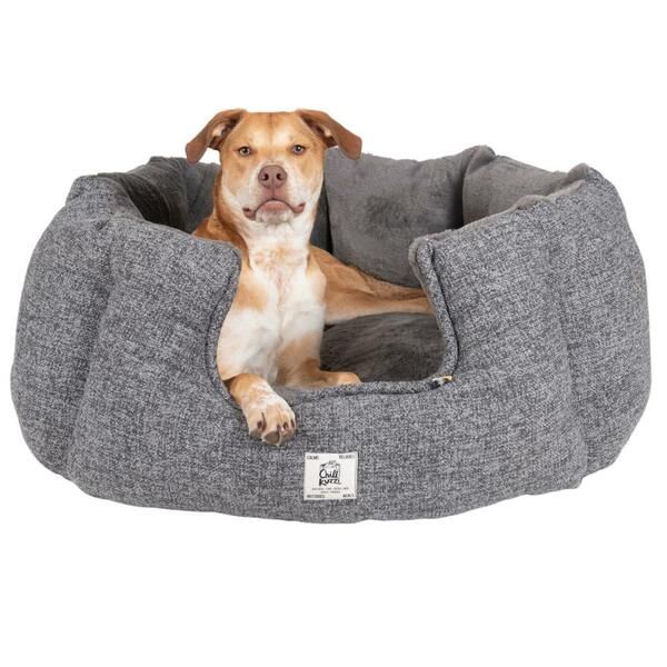 DGS - Chill Kuzzi FIR Grey Round Bed
