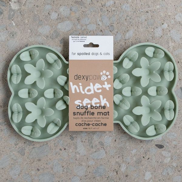 Dexypaws - Enrichment Snuffle Mat Bone Sage Green