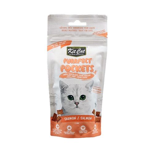 Kit Cat - Purrfect Pockets Salmon Treat 60g