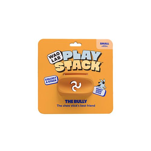 WAGLAB - PlayStack Bully Orange Dog Toy