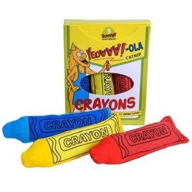 DW - Crayons Yeowww!-ola Catnip Toy 3-PACK