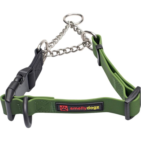Smellydogz - Martingale Collar Olive Green