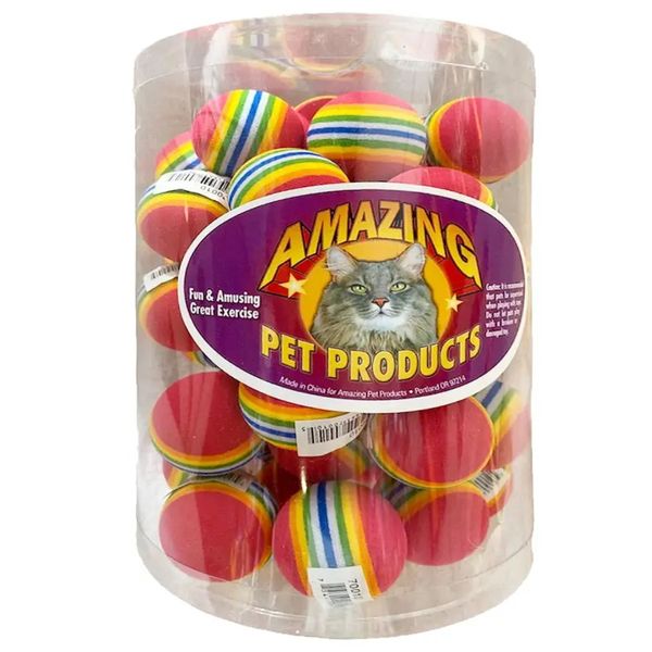 Amazing Pet - Rainbow Balls 1.5" Cat
