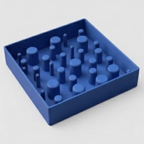 Pet Sun - Square Slow Feeder Non Slip  Asst. 150x150mm