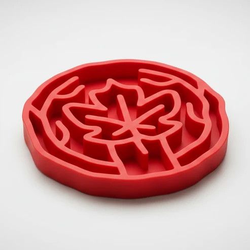 Pet Sun - Maple Leaf Slow Feed Non Slip  Asst. 240x240mm