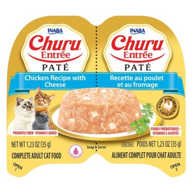 Inaba - Churu Entree Pate Twin Cups Ckn/Ches 2.46oz
