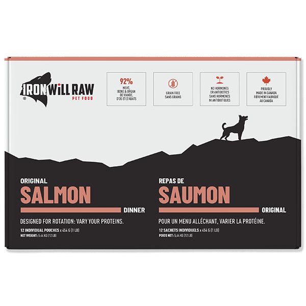 Iron Will Raw - Original Salmon Dog 12/1lb