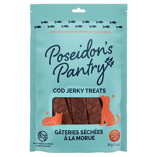 Poseidon's Pantry - Jerky Cod Dog/Cat 85g