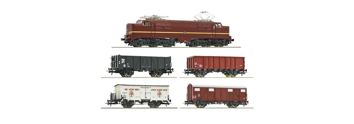 Roco 61460 - Elektrolokomotive 1224 mit Güterzug, NS