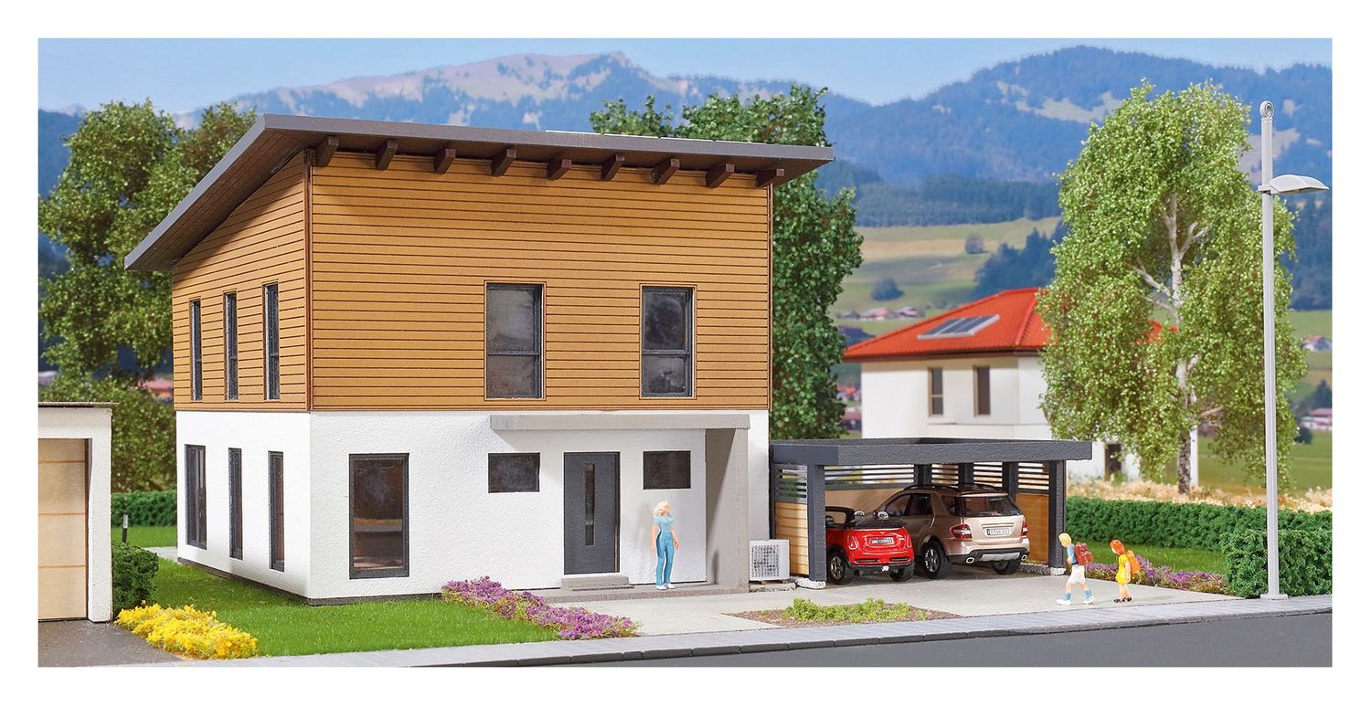 Kibri KI38337 - Kibri 38337 - H0 Kubushuis Saskia met Carport
