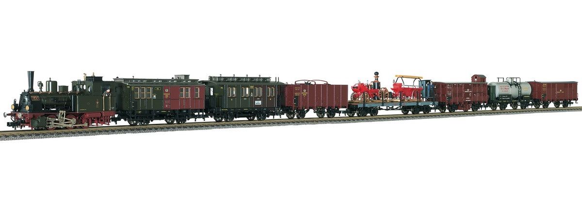 Fleischmann 1904 - Jubileumset: Gemengde goederentrein van de K.P.E.V.. tijdperk 1
