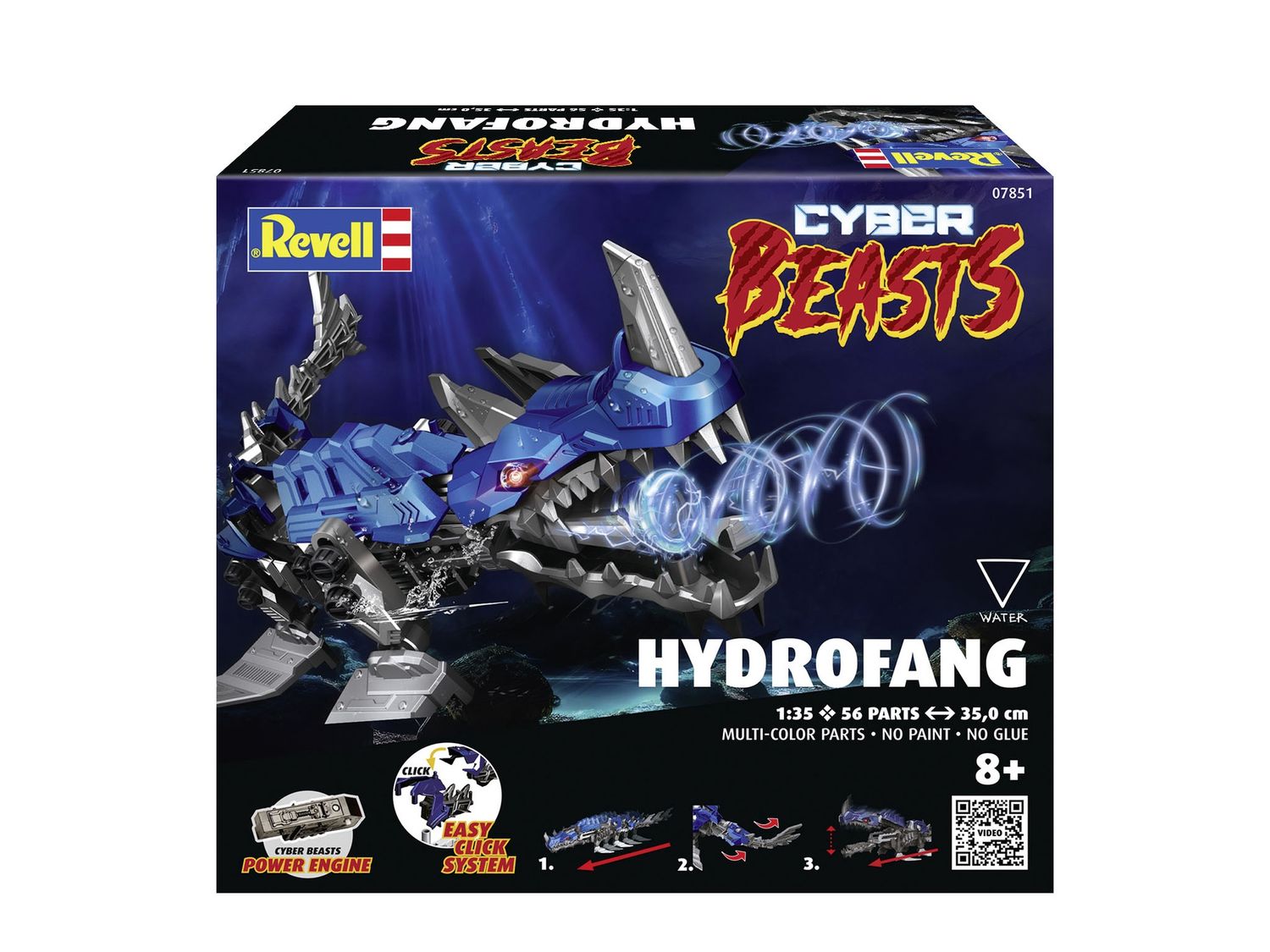 Revell 07851 - CyberBeasts HydroFang Revell bouwpakket om in elkaar te zetten kleurig 1:35