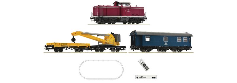 Roco 5110004 - z21 start Digitalset: Diesellokomotive BR 211 mit Kranzug. DB