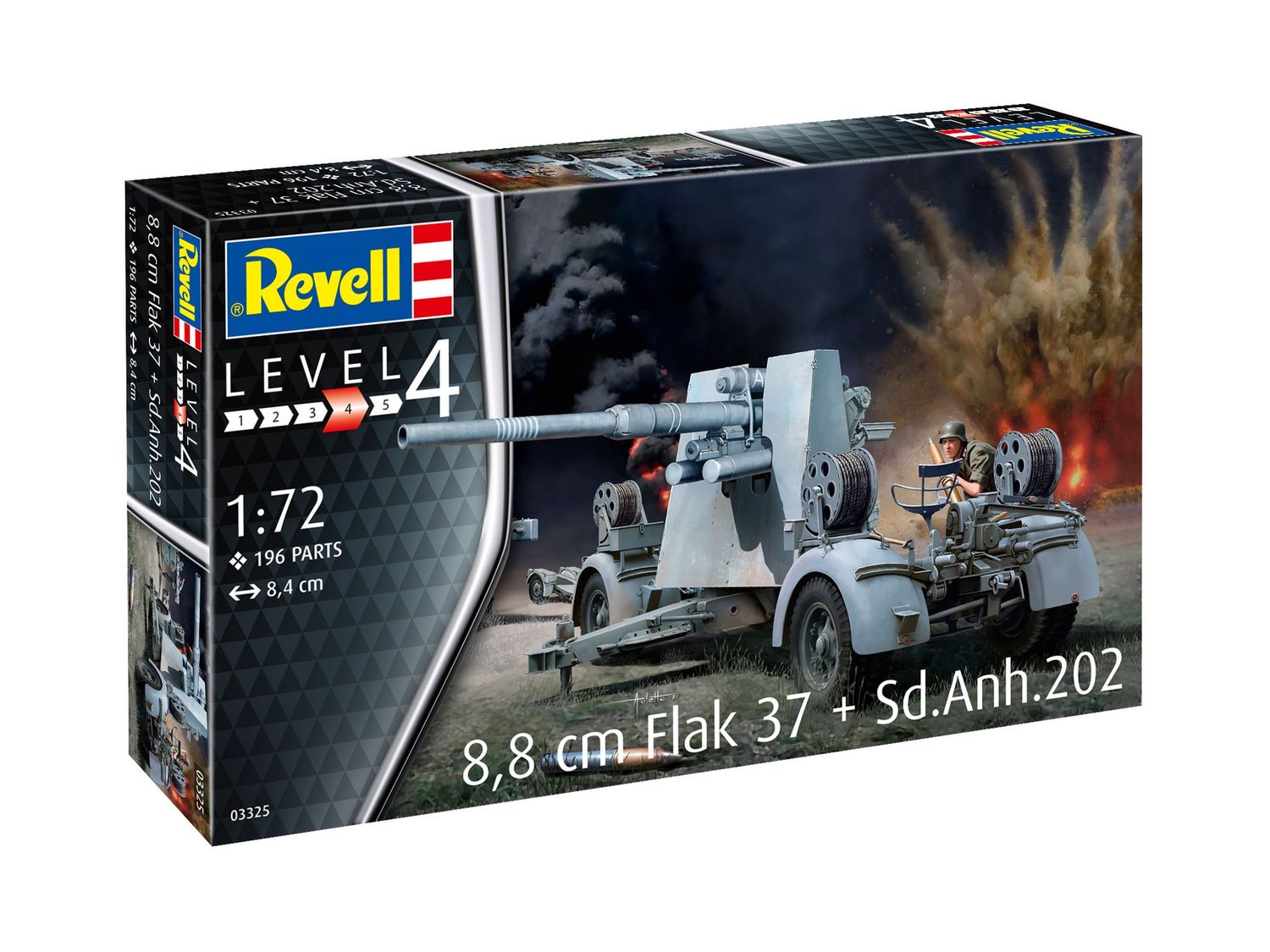 Revell 03325 - 8.8 cm Flak 37 + Sd.Anh.202 1:72