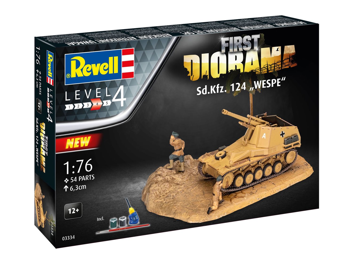 Revell 03334 - First Diorama Set - Sd.Kfz. 124 &quot;Wespe&quot; 1:76