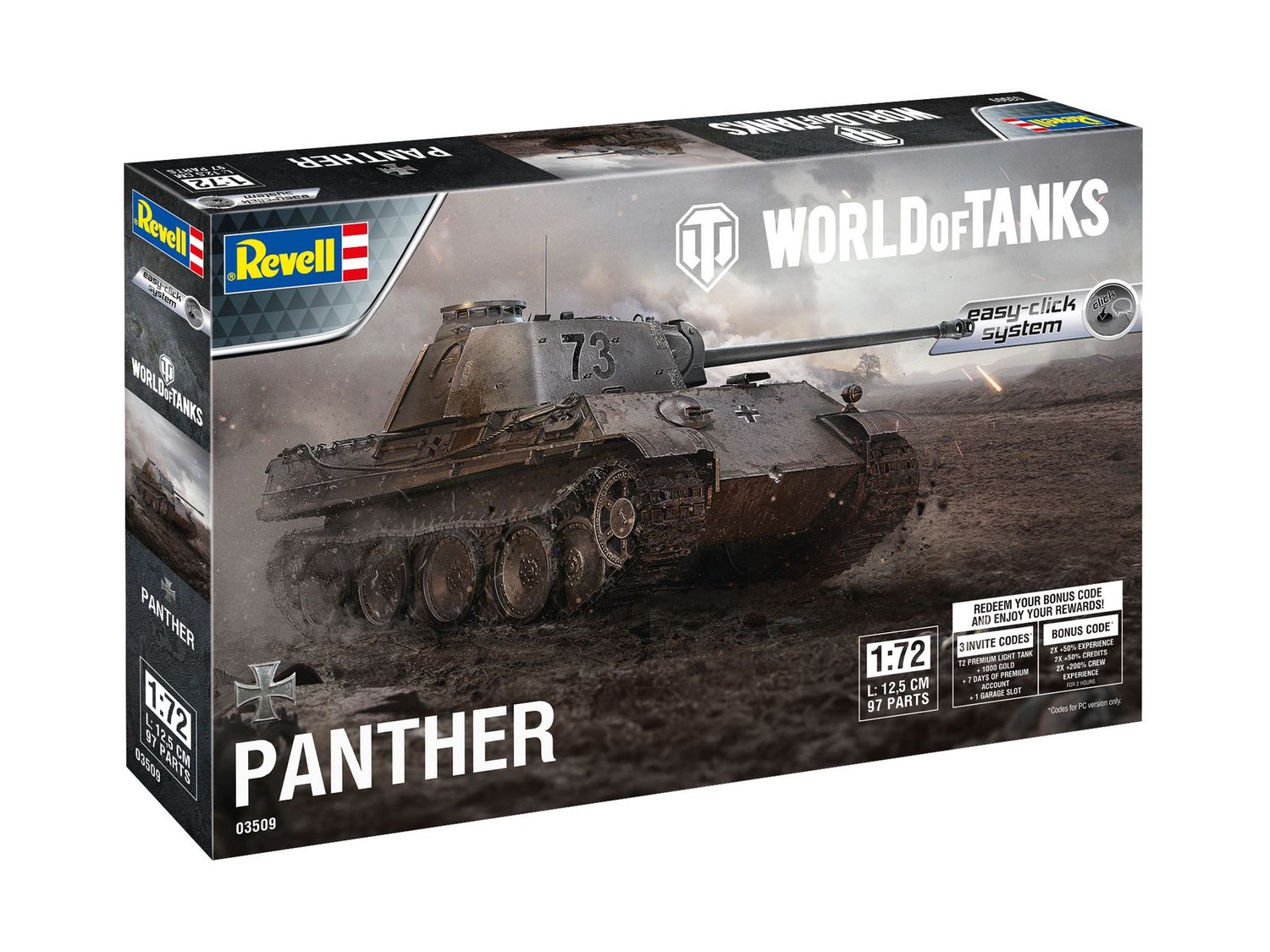 Revell 03509 - Panther &quot;World of Tanks&quot; easy-click-system 1:72