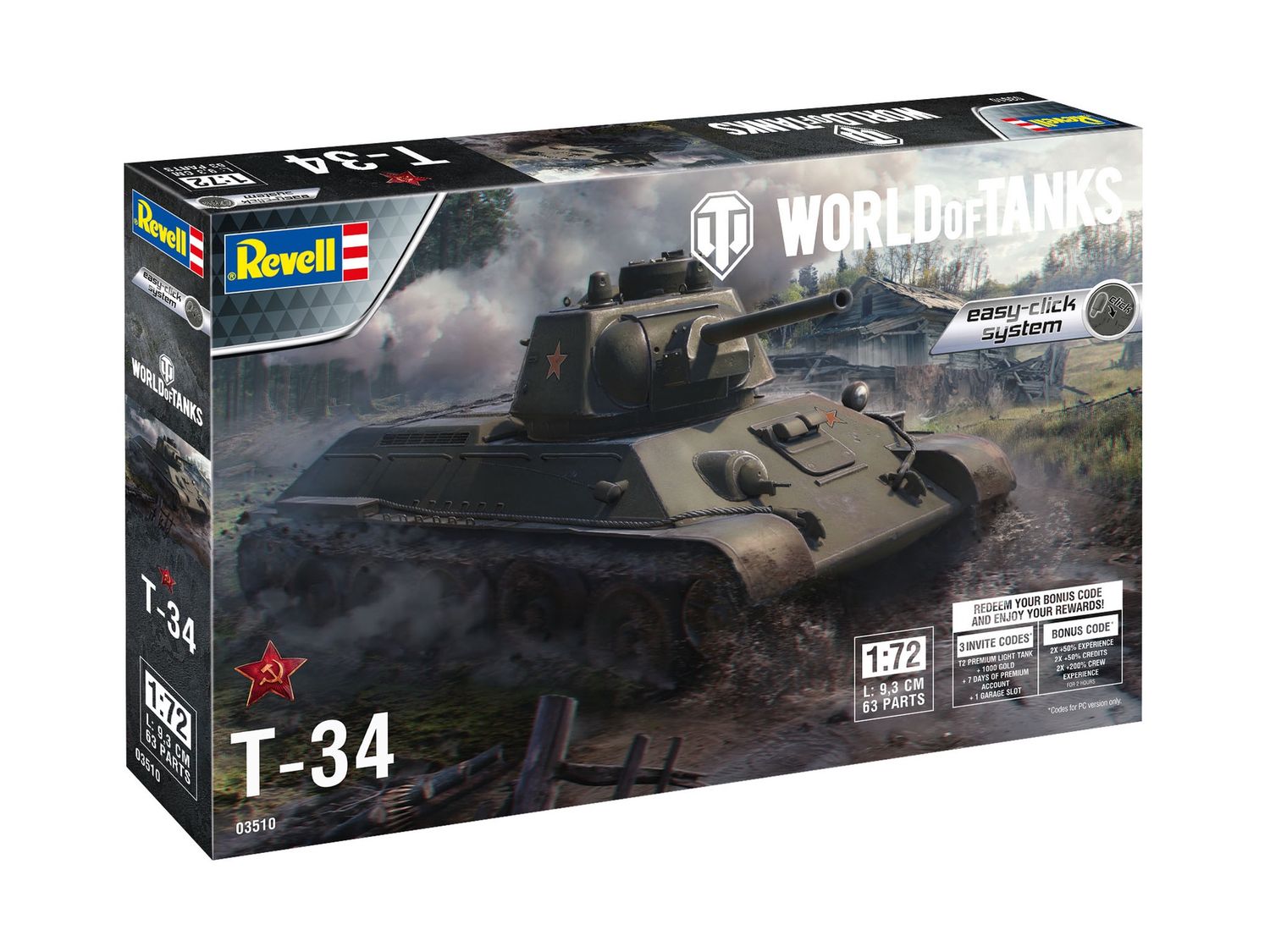 Revell 03510 - T-34 &quot;World of Tanks&quot; easy-click-system 1:72