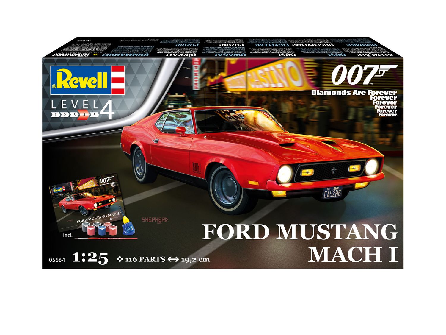 Revell 05664 - FordMustang Mach 1 (James Bond 007) &quot;Diamonds Are Forever&quot; 1:25