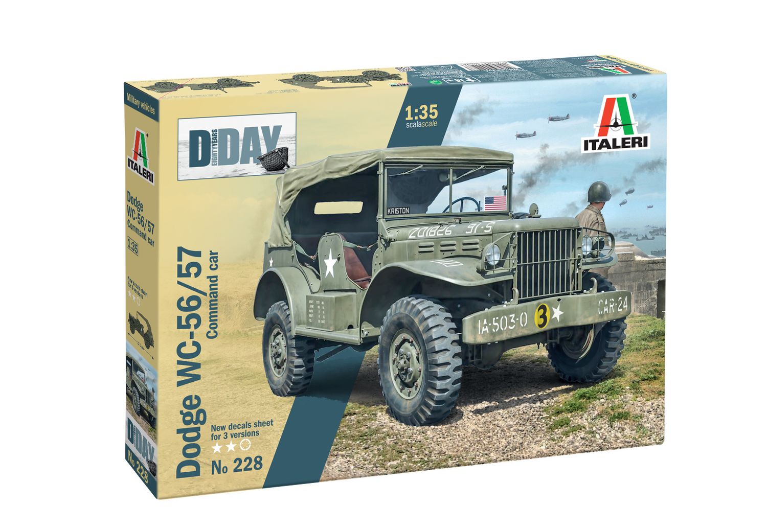 Italeri 228 - DODGE WC-56/57 COMMAND CAR