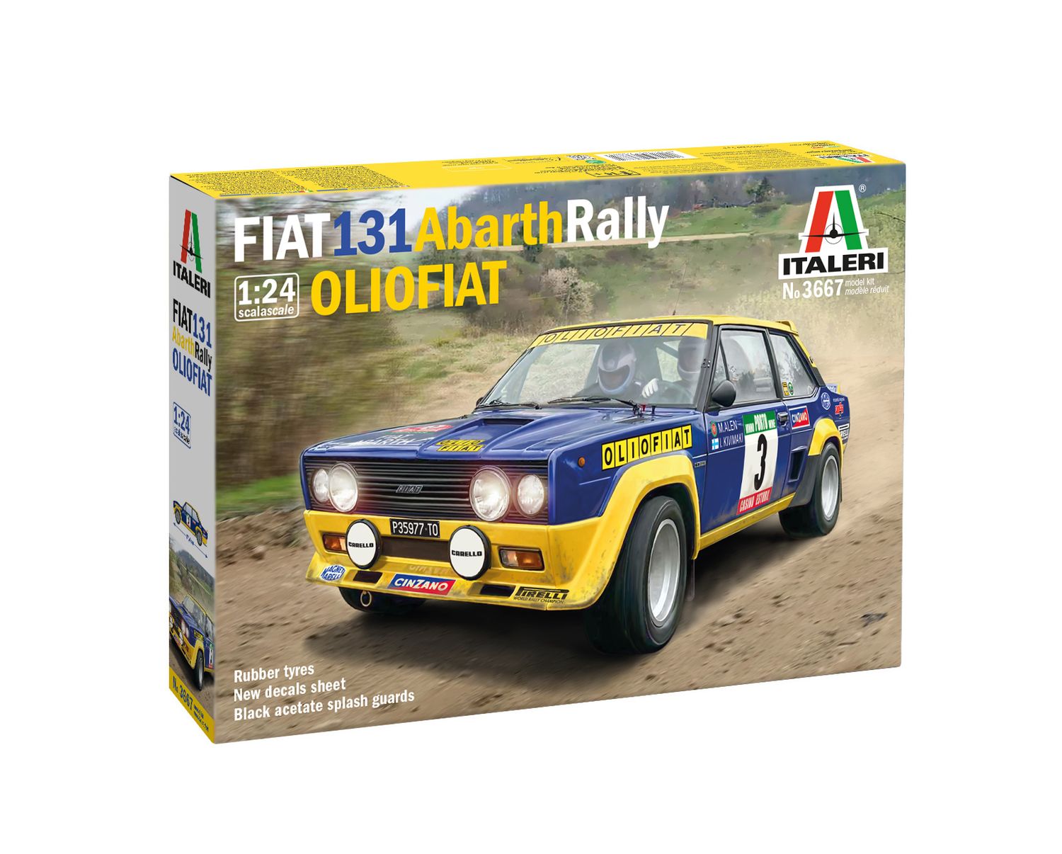 Italeri 3667 - FIAT 131 ABARTH RALLY OLIO FIAT 1:24