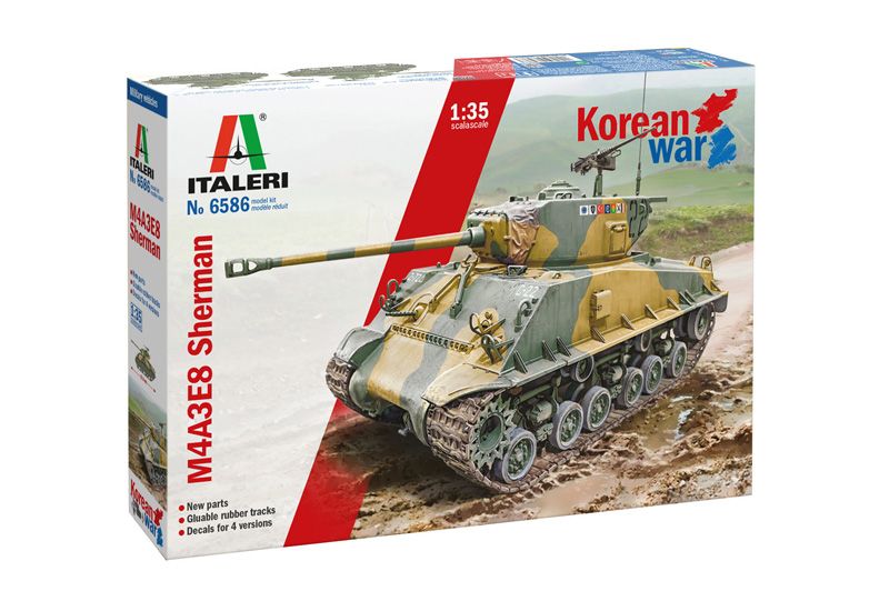 Italeri 6586 - M4A3E8 SHERMAN KOREAN WAR 1:35