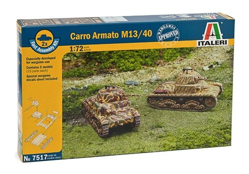 Italeri 7517 - CARRO ARMATO M13/40