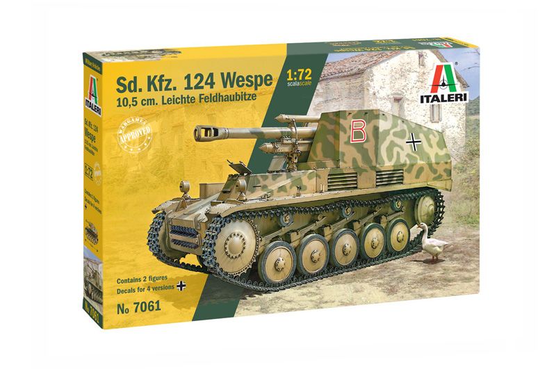 Italeri 7061 - SD.KFZ. 124 WESPE 10.5 CM. L. FELDHAUBITZE