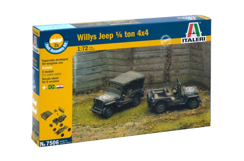 Italeri 7506 - WILLYS JEEP ¼ TON 4X4.