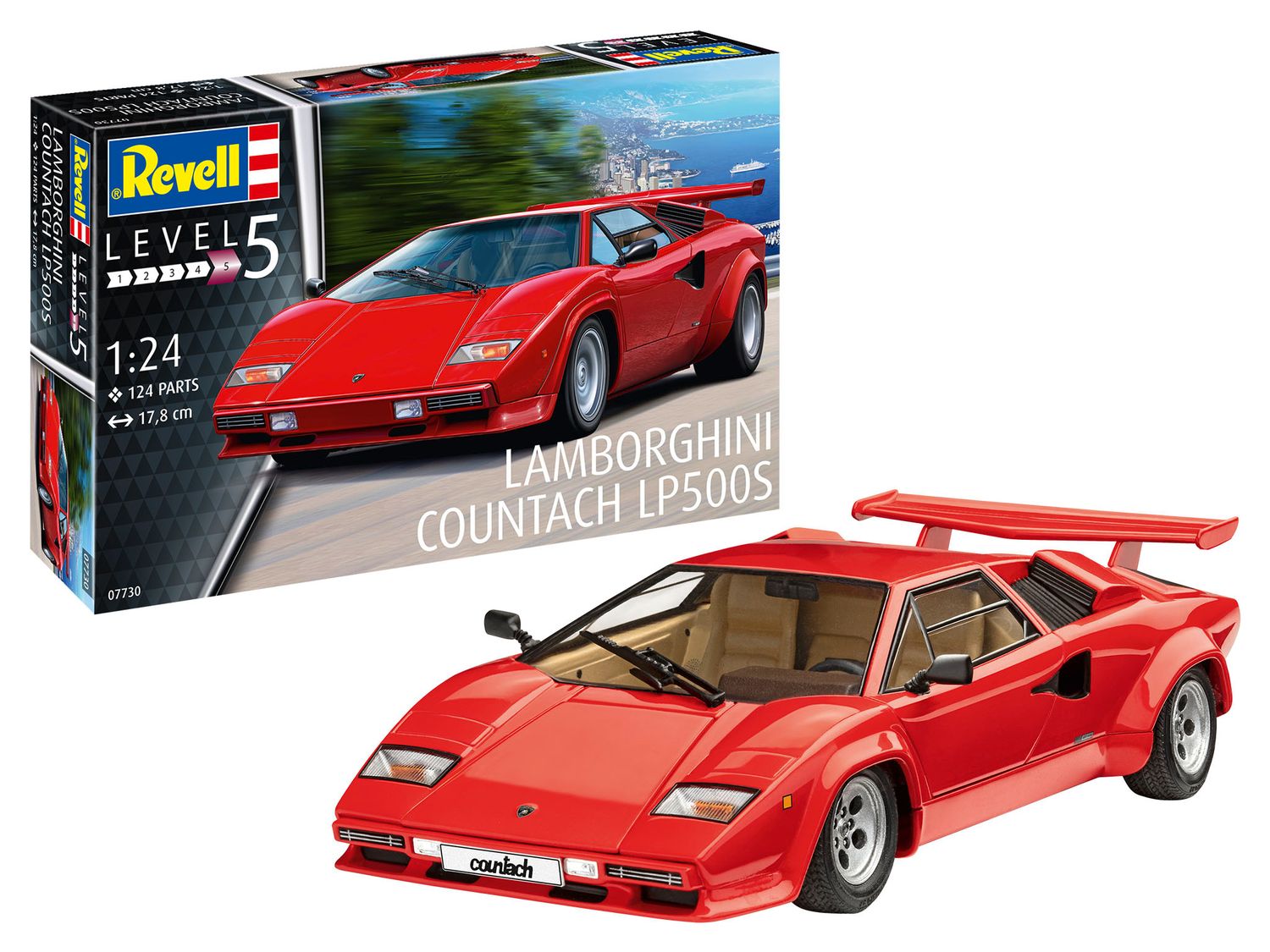 Revell 07730 -Lamborghini countach LP500S  1:24
