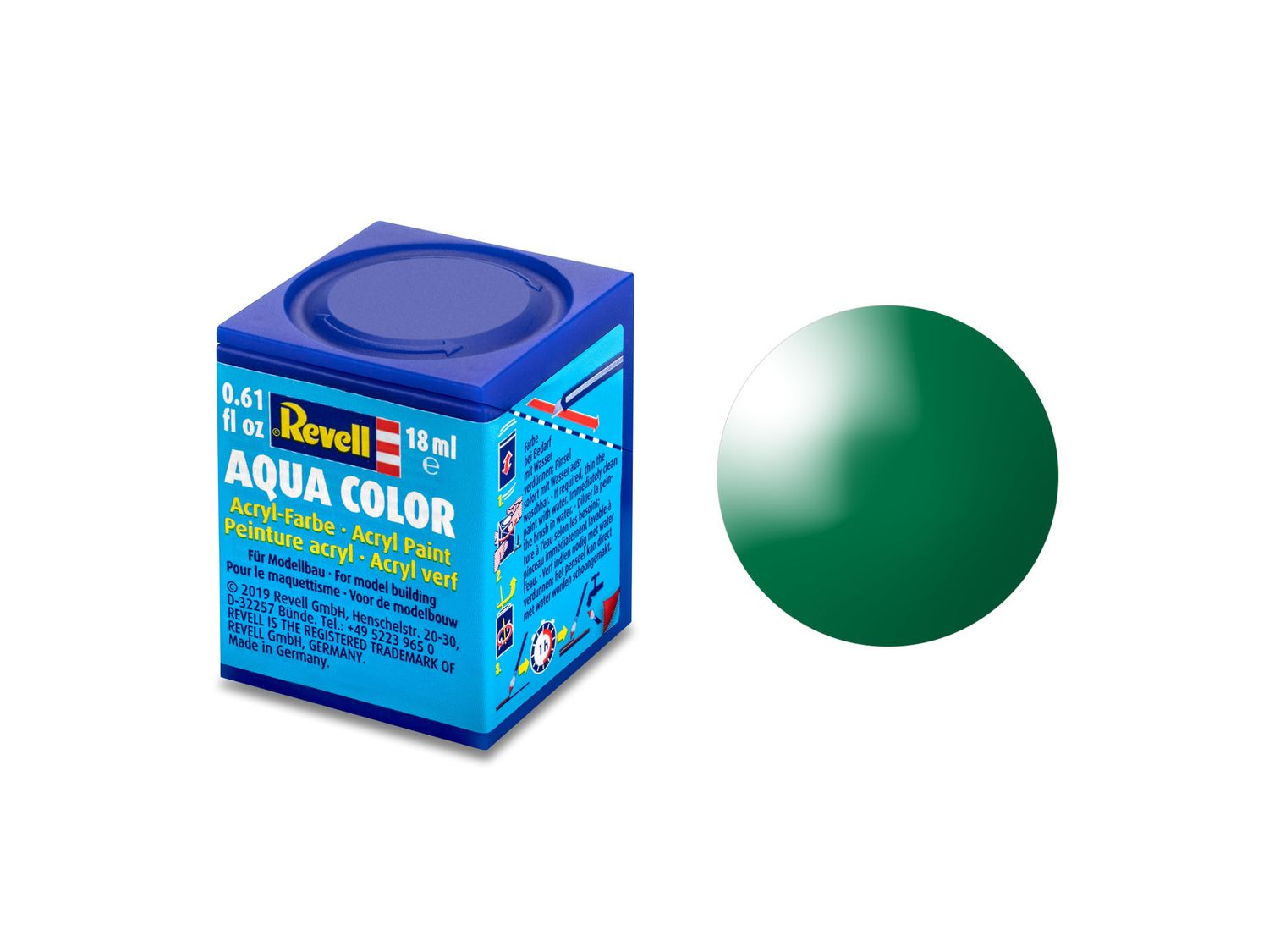 Revell 36161 - Aqua Color 61 -  smaragd groen. glanzend