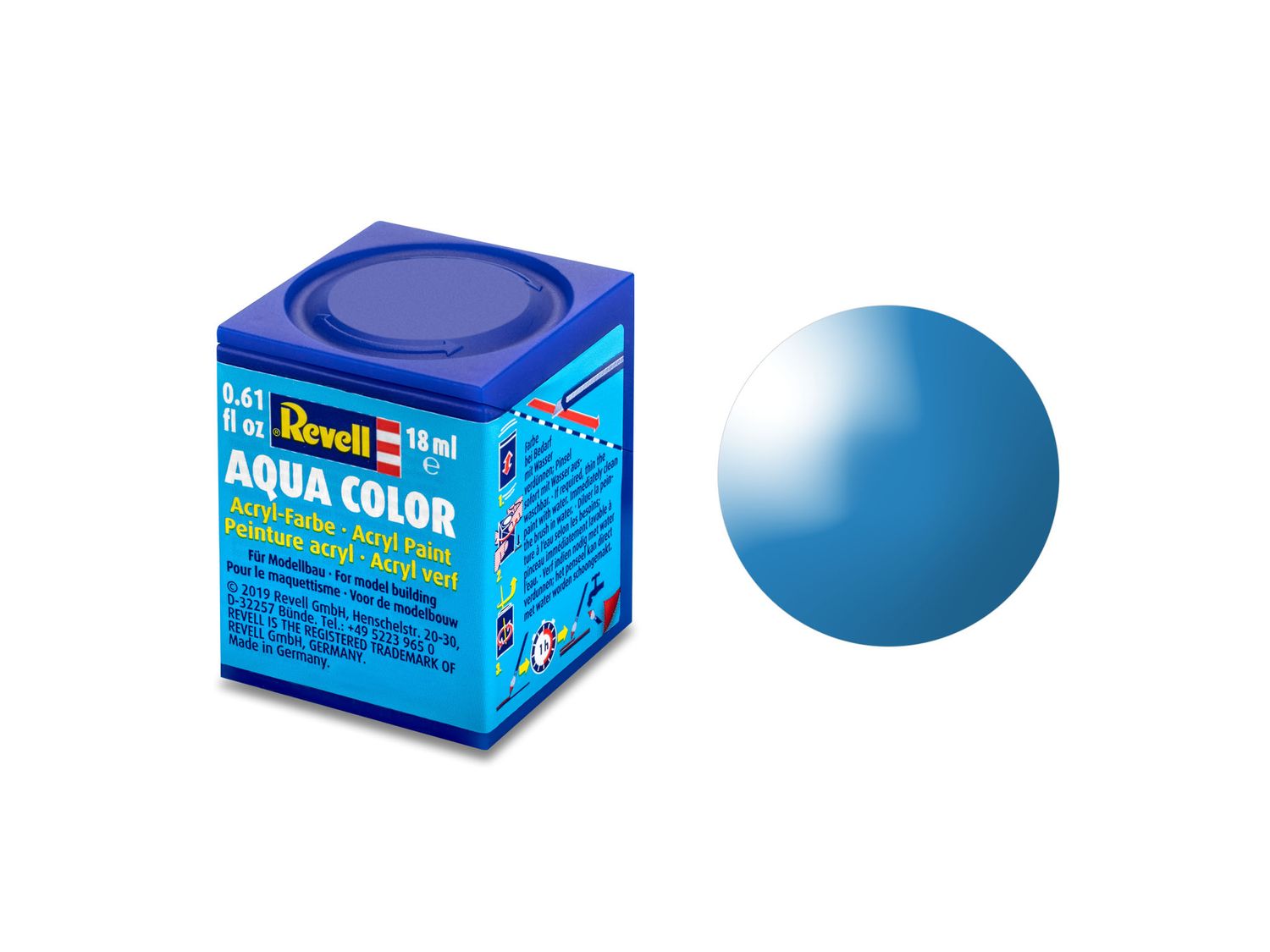 Revell 36150 - Aqua Color 50 - lichtblauw. glanzend