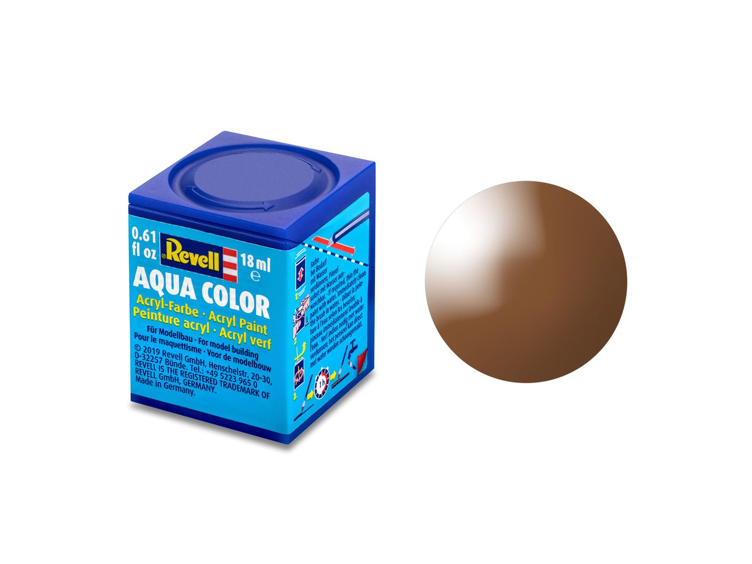 Revell 36180 - Aqua Color 80 - klei bruin. glanzend