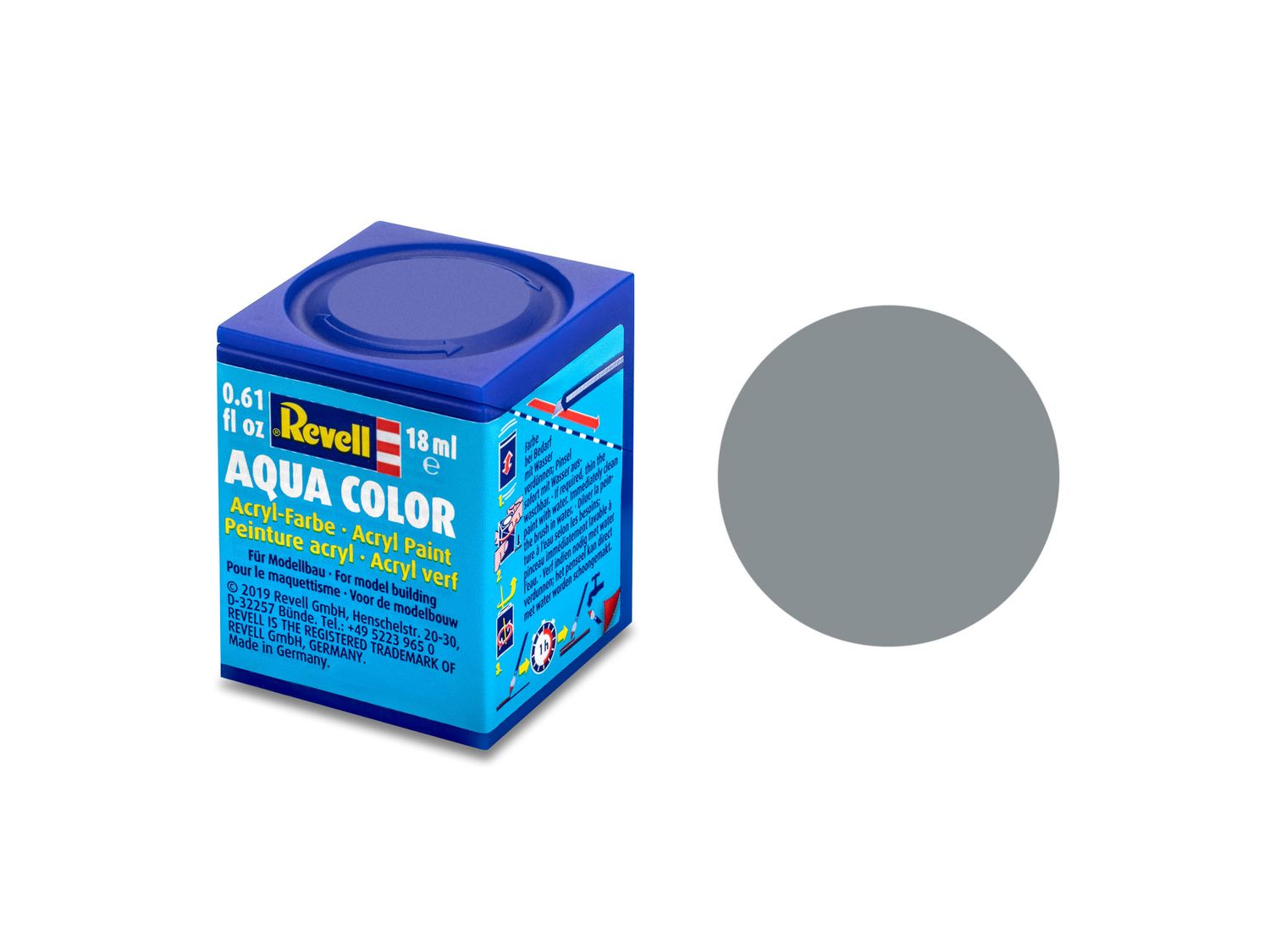 Revell 36143 - Aqua Color 43 - Medium grijs. mat USAF 18 ml