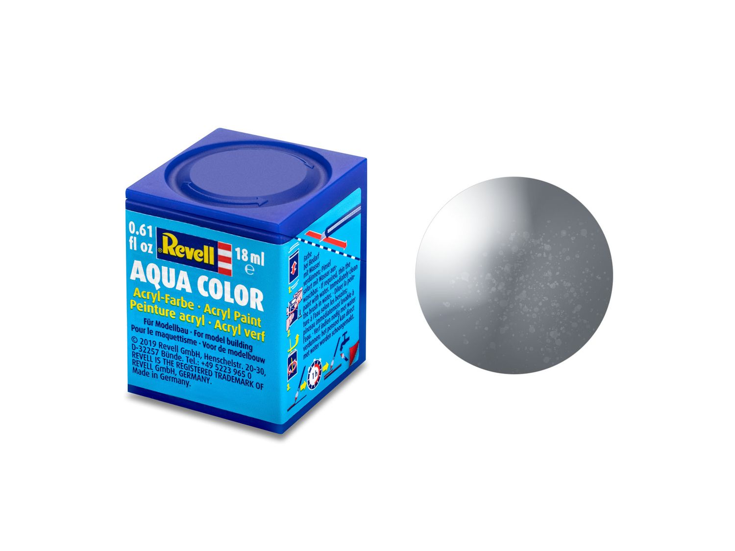 Revell 36191 - Aqua Color 91 - ijzer. metallic 18 ml