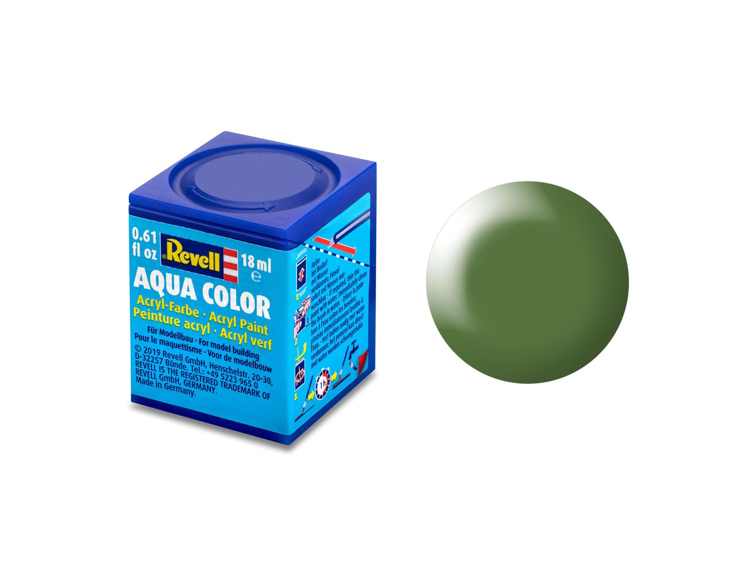 Revell 36360 - Aqua Color 360 - Varengroen. zijdemat 18 ml