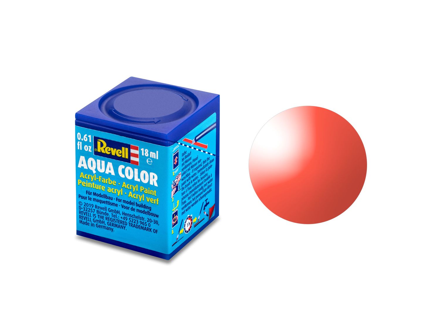 Revell 36731 - Aqua Color 731 - rood. helder