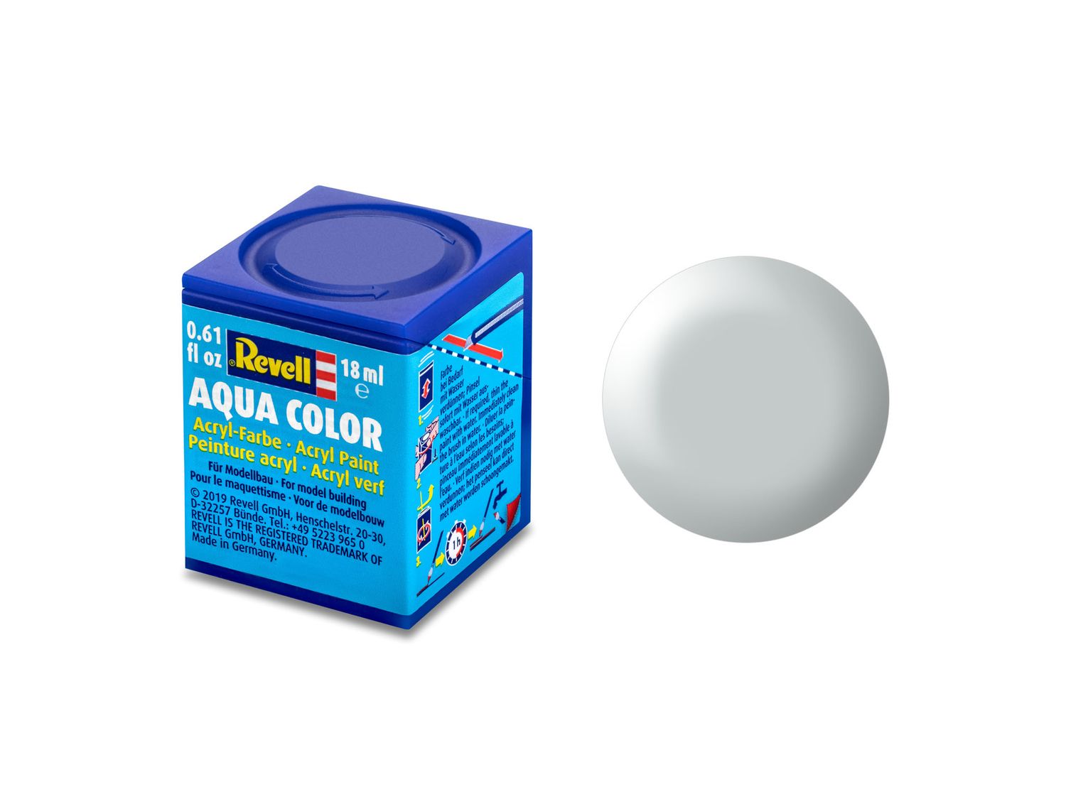 Revell 36371 - Aqua Color  371 - lichtgrijs. zijdemat 18 ml