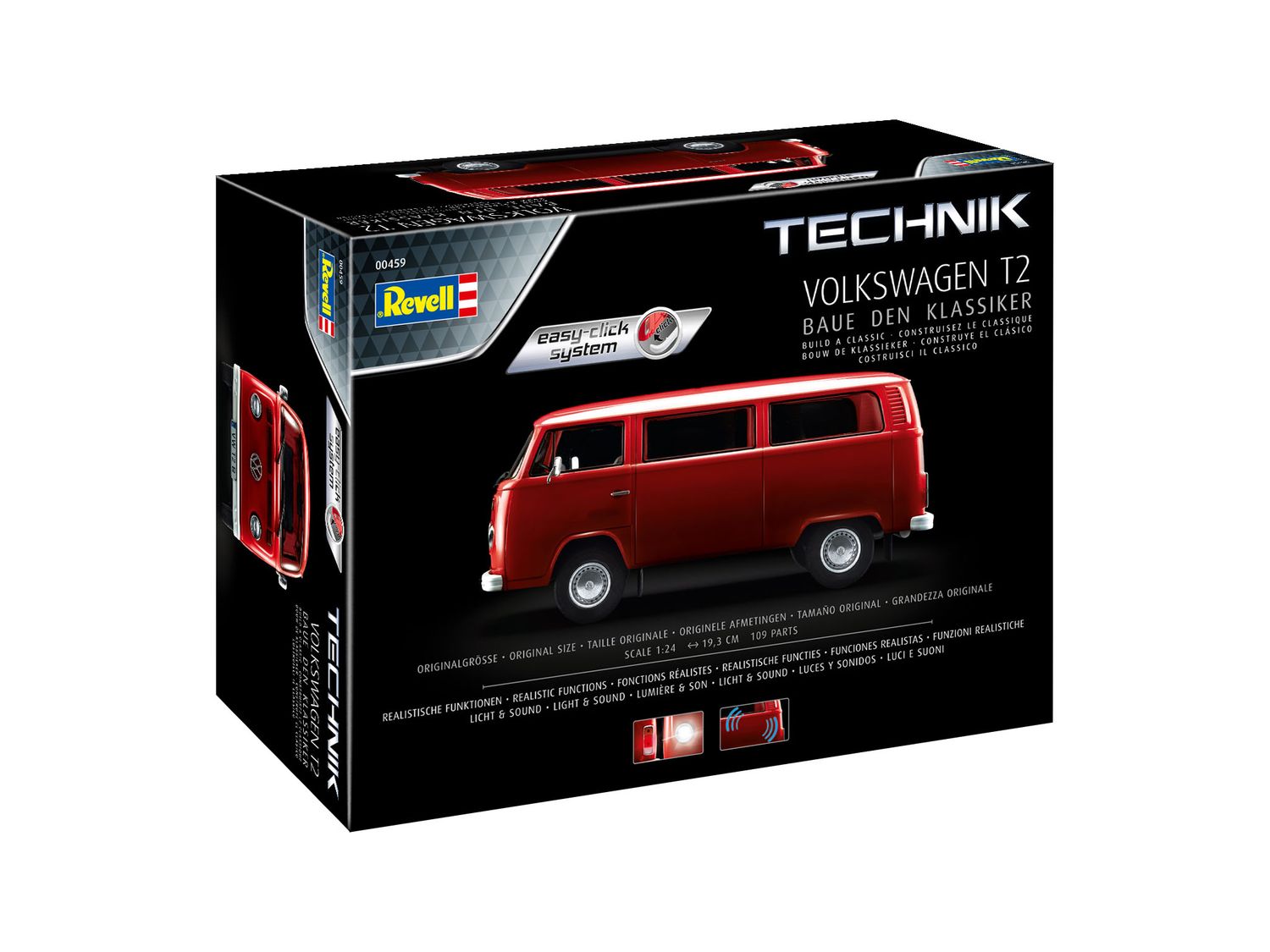 Revell 00459  - Volkswagen T2 - Technik - Easy Click System Revell modelbouwpakket met elektr. Componenten 1:24