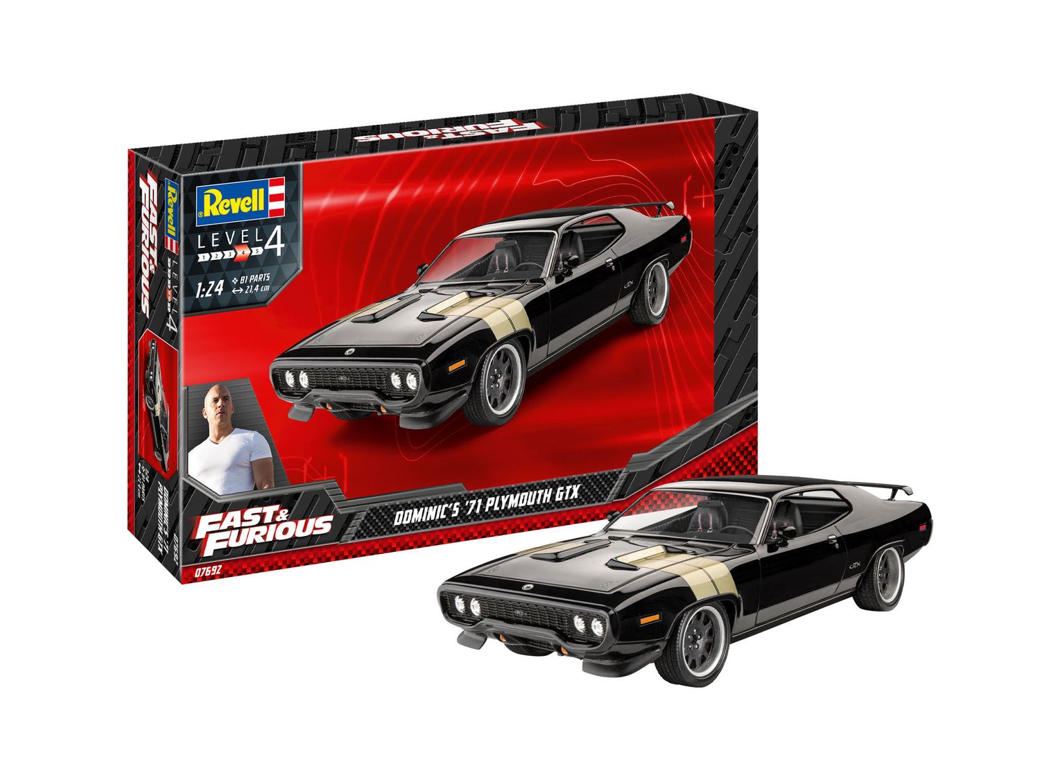 Revell 07692 - Fast &amp; Furious Dominic&#39;s &#39;71 Plymouth GTX 1:24