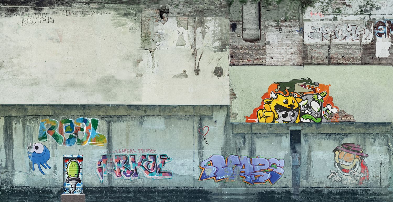 Noch 56669 - 3D-Kartonplatte “Industriewände”