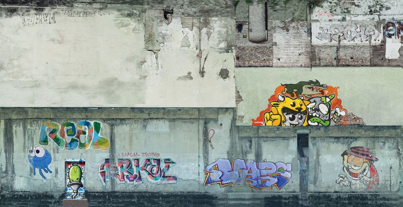 Noch 56669 - 3D-Kartonplatte “Industriewände”